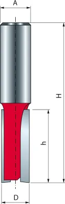 Image de Mèche droite à deux tranchants FREUD - Ø22 H38,1/80 Q12 Z2 - F03FR01556 -12-16912P