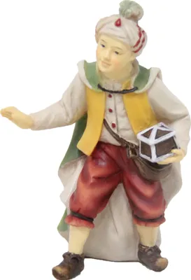 Produktbild von Krippenfigur Elefantentreiber 9 cm Polyresin Deko für Krippe