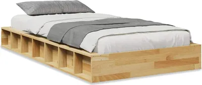 Obrázok produktu pre vidaXL Posteľ z masívu bez matraca 75x190 cm dubové drevo