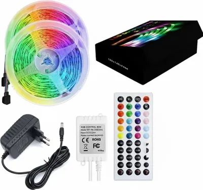 Immagine prodotto di INF Kit di Strisce LED da 10M con Telecomando e Alimentatore