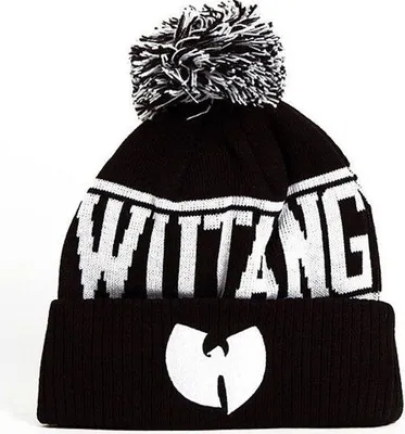 Produktbild von Wu-Tang Clan Mütze, Logo, Winter, Schwarz-Weiß