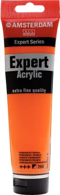 Productafbeelding van Amsterdam Expert Acrylverf in tube, 150 ml - Permanentoranje 266