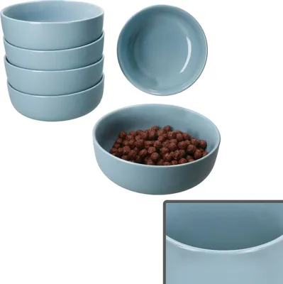 Produktbild von Ritzenhoff 6x Jasper Schale Ø14,5cm Graublau 360ml Steingut 6 Pers. Müslischüssel
