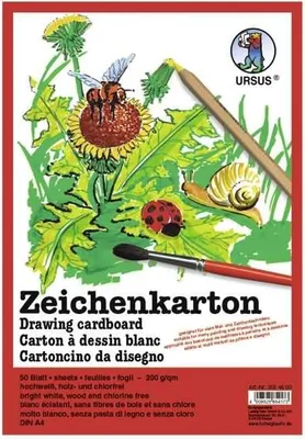 Produktbild von Zeichenkarton weiß DIN A4 200g