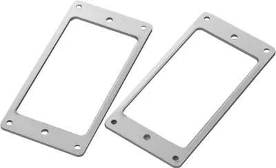 Obrázok produktu pre Jeffergarden 2ks kovové montážne krúžky pre snímače Copper Humbucker Cover Frame Set pre elektrickú gitaru Náhradné príslušenstvo (SILVER)