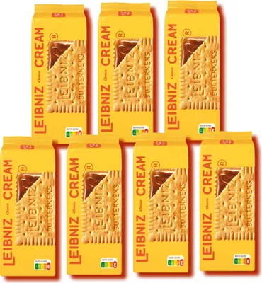 Immagine prodotto di Leibniz Biscuit n Cream Biscotto al burro e cioccolato con crema al cioccolato 228g confezione da 7 pezzi
