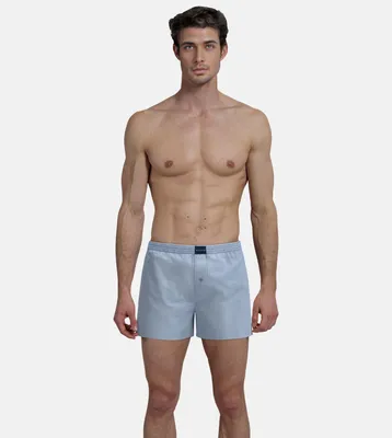Productafbeelding van Tom Tailor set van 2 boxershorts, model Dakota, geweven, blauw, voor heren