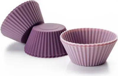 Produktbild von Silikon Minibecher Gebäckförmchen 6 Stück, wiederverwendbar, Ø 5 cm, Höhe 2 cm