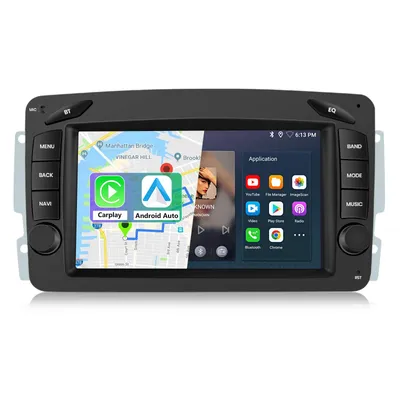 Immagine prodotto di Autoradio Android 15 (2+32GB) per Mercedes C-Klasse W203/W208/W209 - Aggiornamento 2DIN con Wireless CarPlay, Android Auto, DAB+, GPS e SWC