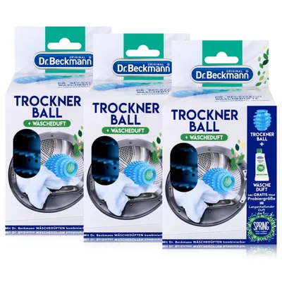 Produktbild von Dr.Beckmann Trockner-Ball & Wäsche-Duft Spring 50ml (3er Pack)