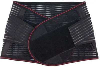 Image de Jumada's – Bandage dorsal performant – Soulagement des douleurs dans le bas du dos – Ceinture dorsale noire L – Douleurs dans le bas du dos – Soutien dorsal – Taille L
