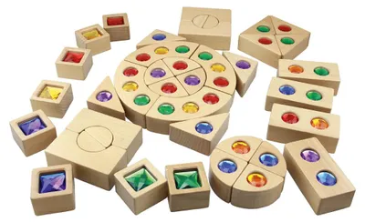 Obrázek produktu pro Eduplay Sada stavebních kostek – Drahokamy, 40 kusů, barevná hračka