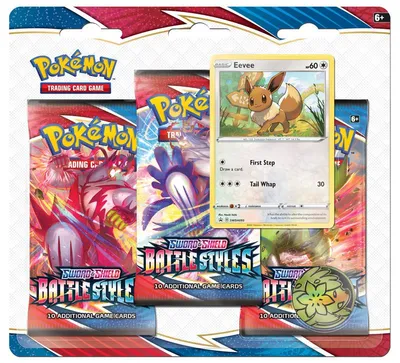 Image de Pokemon Battle Styles: Eevee 3-Pack Blister