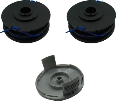 Produktbild von INF Rasentrimmerkopf Set für RYOBI RLT4027, 2 Spulen RAC123 & 1 Deckel RAC122