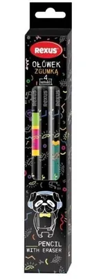 Image de Crayon avec gomme, lot de 4 - Beniamin