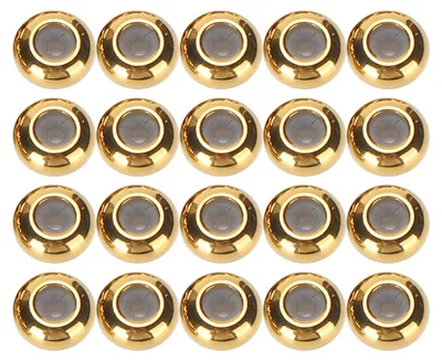 Immagine prodotto di 20 perline distanziatrici in acciaio inossidabile, senza saldature, per la creazione di gioielli fai da te, accessori, oro, 7 x 3,5 x 1,2 mm