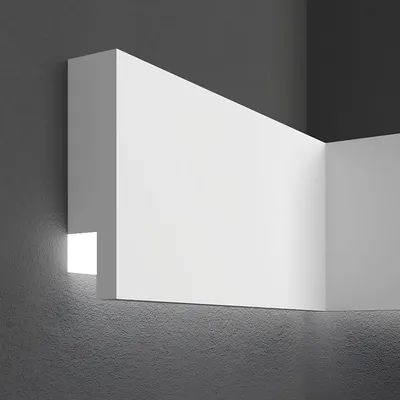 Produktbild von PROVISTON | Stuckleiste Fassadenprofil | Polystyrol | 30 x 110 x 2000 mm | Weiß