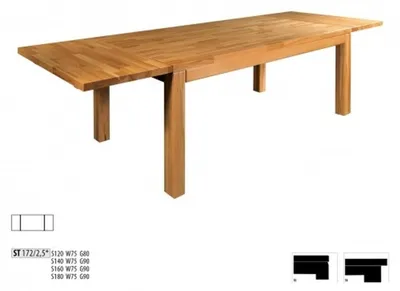 Produktbild von Esstisch Holz Tische Wohn Ess Zimmer Tisch 120x80 Massivholz Esstische Echtholz