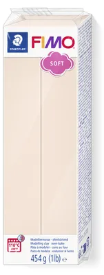 Produktbild von STAEDTLER FIMO soft 8021 ofenhärtende Modelliermasse Einzelprodukt, 454g, blassrosa