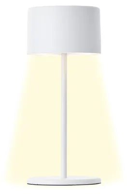 Produktbild von Brilliant LED Tischlampe Weiß Dimmbar Akku Innenleuchte 3-Stufen-Touchdimmer USB