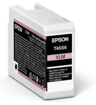 Obrázek produktu pro Epson Singlepack Vivid Light Magenta T46S6 UltraChrome Pro 10 ink 25ml, Standardní výtěžnost, Purpurová, Inkoust na pigmentové bázi, 25 ml, 1 kusů, Balení po jednom