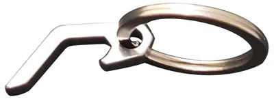 Edelstahl-Flaschenöffner Schlüsselanhänger, tragbar, 1 Stück