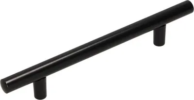 Produktbild von RE10 Reling, mattschwarz, 128mm