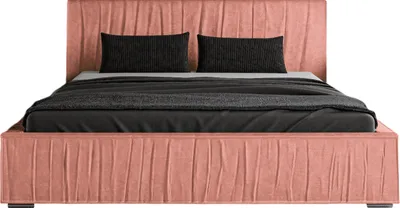 Produktbild von FURMEB24 - ROMA 140 x 200 cm  - Boxspringbett mit Matratze und zwei Bettk€sten Polsterbett mit Holzrahmen - Doppelbett mit hohem Kopfteil - Magic Velvet - Rosa