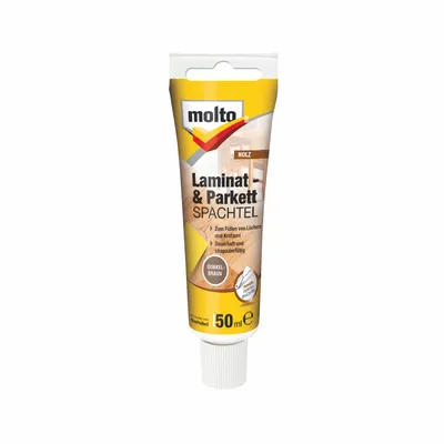 Produktbild von Molto Laminat- & Parkettspachtel Dunkelbraun 50 ml Holzreparatur