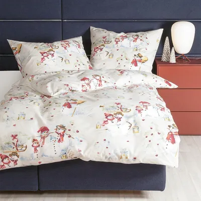 Immagine prodotto di Biancheria da letto in fibra fine Janine 135 x 200 cm 80 x 80 DAVOS rosso blu