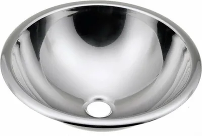 A clean, professional studio shot of a stainless steel sink.