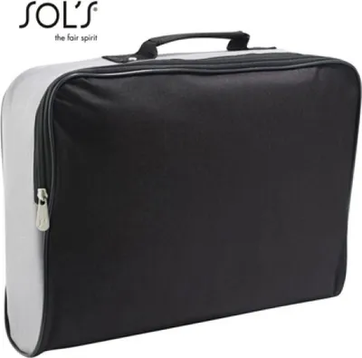 Produktbild von SOLs Bags 71100 | College Dokumentenmappe/tasche | 39 x 30 x 9 cm - Farbe: Black/Graphite - Größe: 39 x 30 x 9 cm