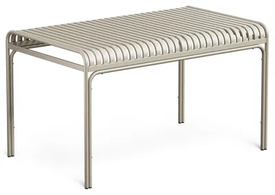 Produktbild von di volio Gartentisch MALIO - 130x80 cm, wetterfester Outdoor-Tisch aus Metall, matt beige