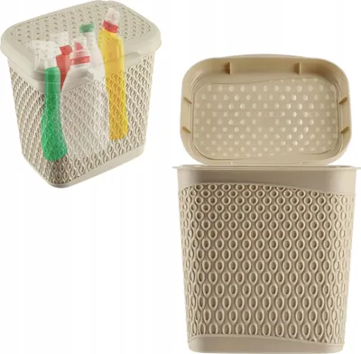 Produktbild von KADAX Waschpulverbehälter 6L Kapseln Waschmittelbox Beige