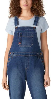 Obrázek produktu pro Dickies Dámské džínové overalové kalhoty, styl boyfriend, retro vzhled, barva stonewash, velikost X-Large