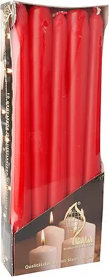 Produktbild von FLAVOUR by Gala Leuchterkerzen, 20 mm, tangorot, 10er Pack