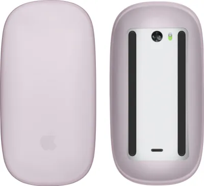 Produktbild von kwmobile Silikon Schutzhülle kompatibel mit Apple Magic Mouse 1 / 2 Hülle - PC Maus Cover aus softem Silikon - Lavendel