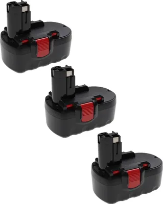 Produktbild von EXTENSILO 3x Akku Ersatz für Bosch BAT181, BAT180, BAT160, BAT026, BAT025, 2 610 909 020, 2 607 335 696, BAT189 für Werkzeug (3300 mAh, NiMH, 18 V)