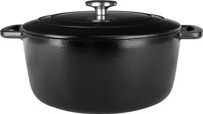 Obrázek produktu pro Hrnec s pokličkou, Cosy & Trendy Fontestic, smaltovaná litina, Ø28 cm, 6,15 l, všechny typy sporáků včetně indukčních, černý