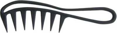 Produktbild von Afrokamm, Strähnenkamm mit Griff, 19 cm, schwarz