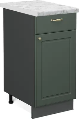 Obrázok produktu pre Kuchynská spodná skrinka Vicco Fame-Line Zelený a zlatý vidiecky dom 40 cm , AP Marble, Model 46279
