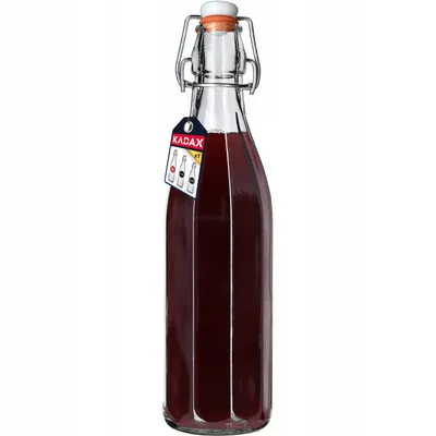 Produktbild von KADAX Butelka Szklana Na Nalewkę Wino Sok Korek 1L