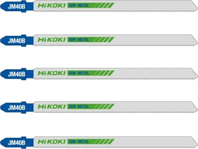 Imagen del producto de Hojas de sierra de calar Hitachi JM41B, paquete de 5 unidades, compatibles con Bosch, Makita, Dewalt, Metabo y Parkside