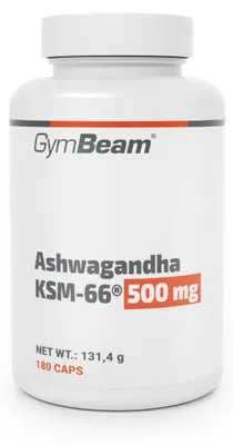 Produktbild von GymBeam - Ashwagandha KSM-66® 500mg, 180 Kapseln