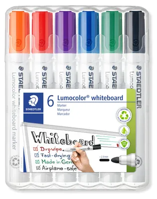 Produktbild von STAEDTLER Whiteboard Marker Lumocolor, trocken und rückstandsfrei abwischbar von