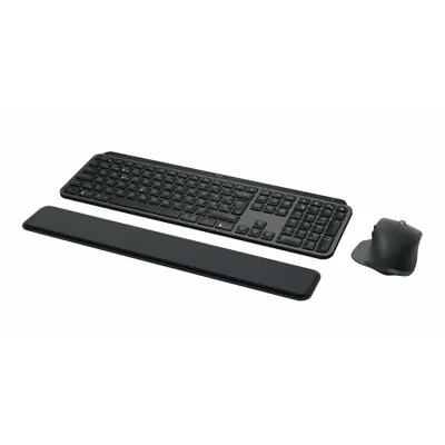 Produktbild von Logitech MX Keys S Combo - Kabellos - RF Wireless + Bluetooth - Scherenschalter - QWERTZ - LED - Graphit