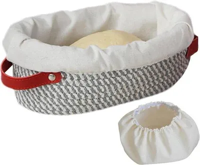 Productafbeelding van Brood Rijs Mands - Gistingsmand Deeg - Brood Bakken Thuis - Dubbele Handgreep - 265 cm - Niet gespecificeerd