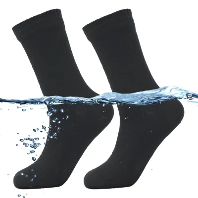 Image de Chaussettes de randonnée et de ski d'extérieur imperméables pour adultes, respirantes et chaudes