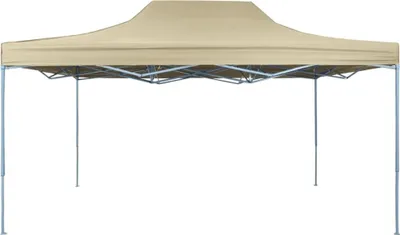 Produktbild von vidaXL Pop-Up skladací stan 3x4,5 m krémová biela