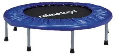 Obrázok produktu pre Relaxdays Trampolína skladacia, vnútorná, fitness V x Š x H: 22 x 95 x 95 cm, maximálne zaťaženie 100 kg, modro-čierna